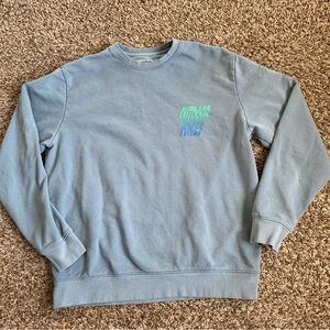 Outdoor Voices Sweatshirt Womens M Blue 100% Cotton Heavy Winter Casual Warm USA